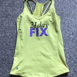 Yellow workout tank